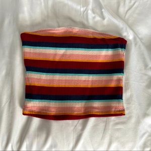 Hollister Multicolored Striped Tube Top